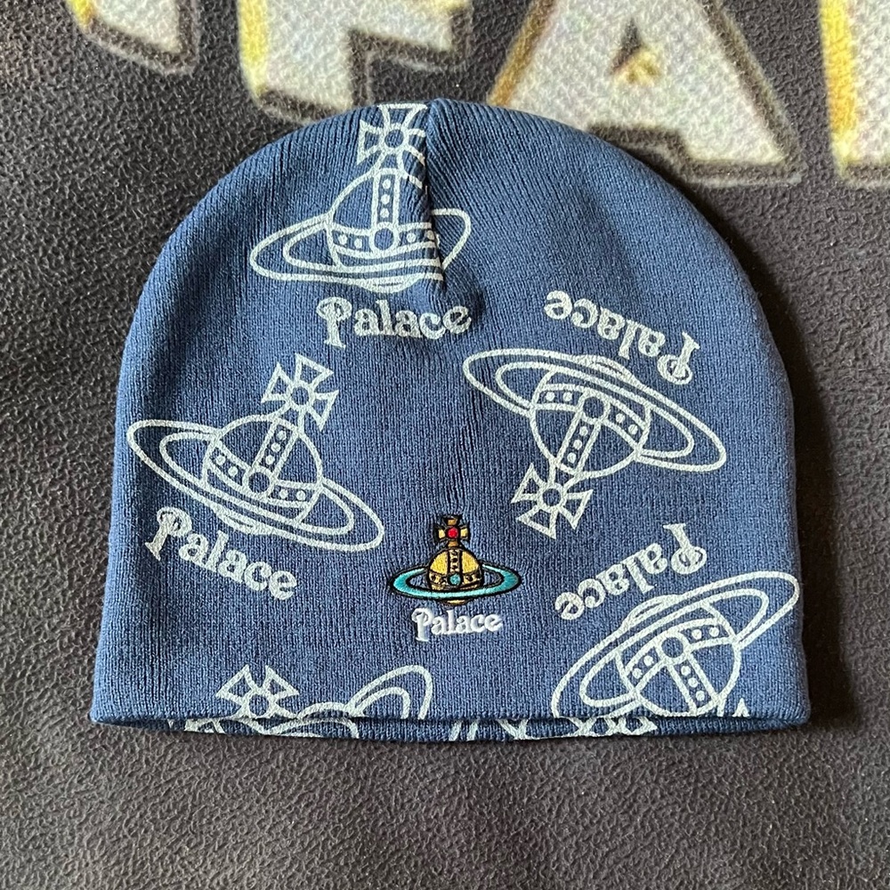 Palace x Vivienne Westwood jersey beanie blue (DEADSTOCK)
